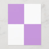 ANPASSBARER Lavendel und weißer Flyer (Hinten)