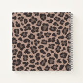 Anpassbarer Leoparddruck Notizblock (Rückseite)