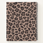 Anpassbarer Leoparddruck Notizblock (Rückseite)