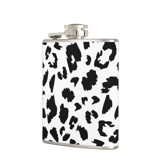 Anpassbarer Leopardendruck Flachmann (Links)