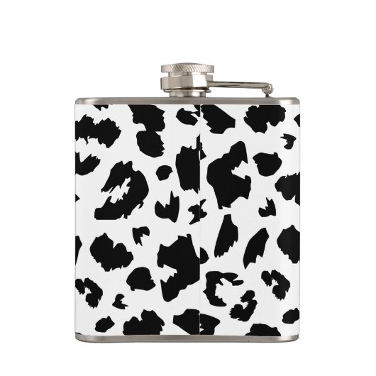 Anpassbarer Leopardendruck Flachmann (Rückseite)