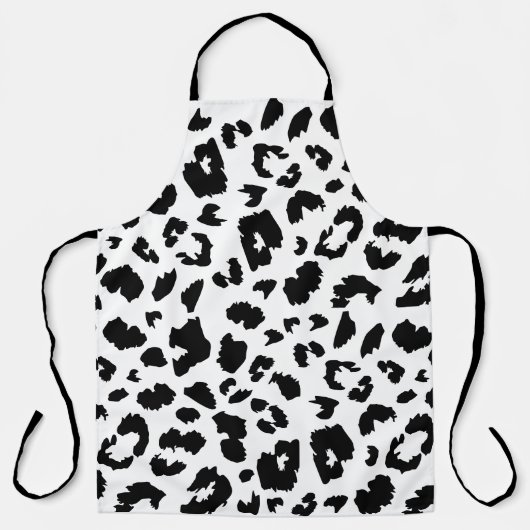 Anpassbarer Leopardendruck Schürze (Vorderseite)