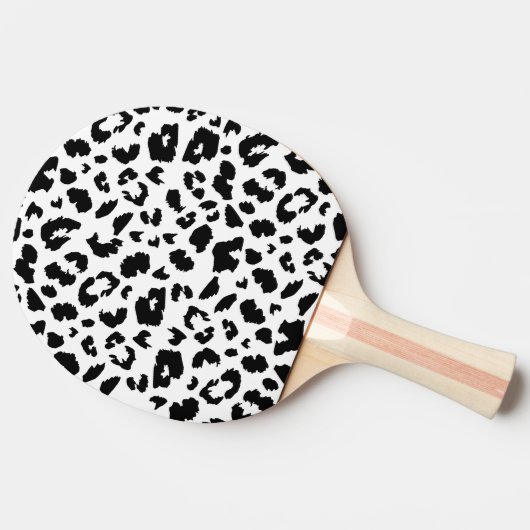 Anpassbarer Leopardendruck Tischtennis Schläger (Seitenansicht)