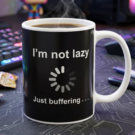 Anpassbarer lustiger PC-Gamer-Spruch Kaffeetasse