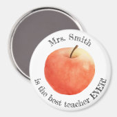 Anpassbarer Magnet für den "besten Lehrer aller Ze (Vorderseite/Rückseite)