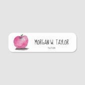 Anpassbarer Magnet für moderne Apple Tutor-Lehrer Namensschild (Vorderseite)