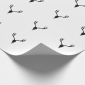 Anpassbarer Maultierhirsch-Schädel Geschenkpapier (Ecke)