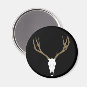 Anpassbarer Maultierhirsch-Schädel Magnet