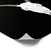 Anpassbarer Maultierhirsch-Schädel Poster (Ecke)