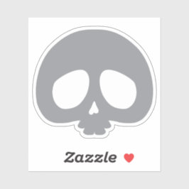 Anpassbarer Mini-Totenkopf Aufkleber