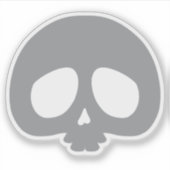 Anpassbarer Mini-Totenkopf Aufkleber (Vorderseite)