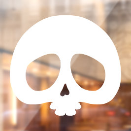 Anpassbarer Mini-Totenkopf Fensteraufkleber