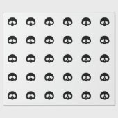 Anpassbarer Mini-Totenkopf Geschenkpapier (Flach)