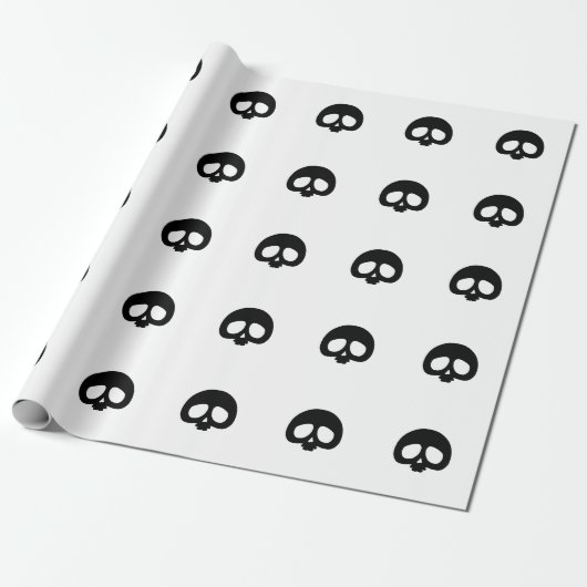 Anpassbarer Mini-Totenkopf Geschenkpapier (Ungerollt)