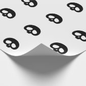 Anpassbarer Mini-Totenkopf Geschenkpapier (Ecke)