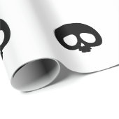 Anpassbarer Mini-Totenkopf Geschenkpapier (Rolleneckpunkt)