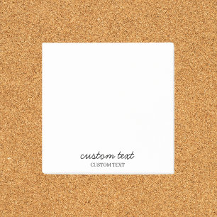 Anpassbarer Minimalist Post-it Klebezettel