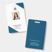 anpassbarer Mitarbeiter-ID Ausweis (Vorder- & Rückseite)