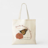 Anpassbarer Monarch-Schmetterling Tragetasche (Rückseite)