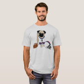 Anpassbarer Mops T-Shirt (Vorne ganz)