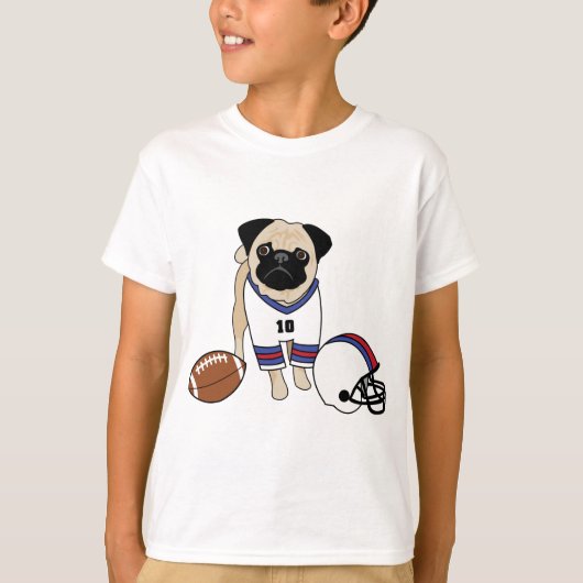 Anpassbarer Mops T-Shirt (Vorderseite)