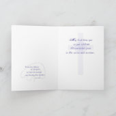 Anpassbarer Name 60 Jahre Jahrestag, religiös Karte (Innenseite)