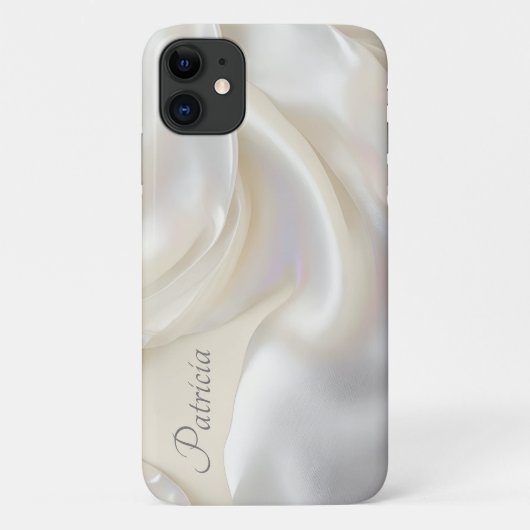 Anpassbarer Name Elegante Mutter Perltextur Case-Mate iPhone Hülle (Rückseite)