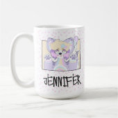 Anpassbarer Name, Furry Clown-Tasse Kaffeetasse (Links)