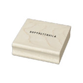 Anpassbarer Name Golden Glitz Gummistempel (Stempel)
