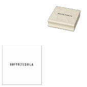 Anpassbarer Name Golden Glitz Gummistempel (Stempel)