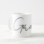 Anpassbarer Name Kaffeetasse (Vorderseite Links)
