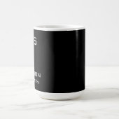 Anpassbarer Name, minimalistische Initialen Kaffeetasse (Mittel)