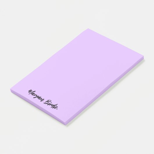 Anpassbarer Name mit Sticky Post-it Klebezettel (angewinkelt)