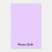 Anpassbarer Name mit Sticky Post-it Klebezettel (Vorderseite)