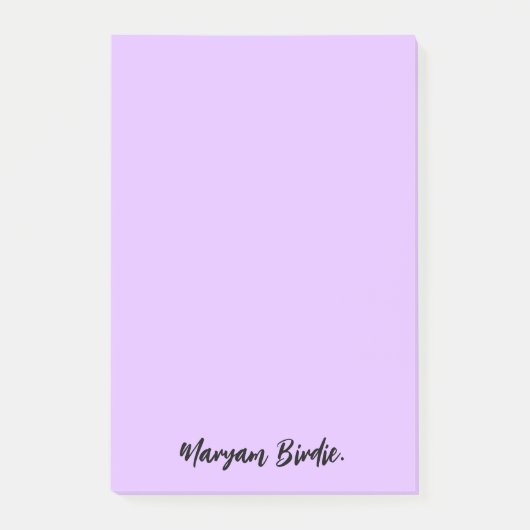 Anpassbarer Name mit Sticky Post-it Klebezettel (Vorderseite)