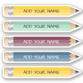 Anpassbarer Name Sticker für Stift, kundenspezifis