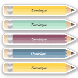 Anpassbarer Name Sticker für Stift, kundenspezifis