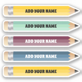 Anpassbarer Name Sticker für Stift, kundenspezifis