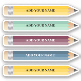 Anpassbarer Name Sticker für Stift, kundenspezifis