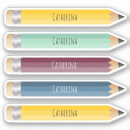 Anpassbarer Name Sticker für Stift, kundenspezifis