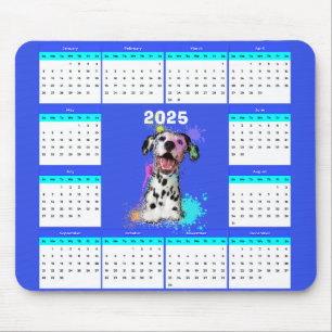 Anpassbarer Niedlicher Dalmatiner-Dog-Kalender Mousepad