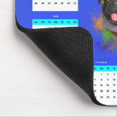 Anpassbarer Niedlicher Mops-Dog-Kalender Mousepad (Ecke)