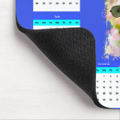 Anpassbarer Niedlicher Westie-Dog-Kalender Mousepad (Ecke)
