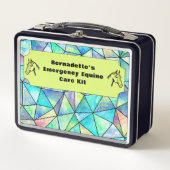 Anpassbarer Notcontainer für PferdeEquity Metall Brotdose (Vorderseite)