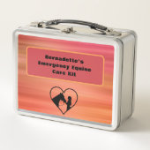 Anpassbarer Notcontainer für PferdeEquity Metall Brotdose (Vorderseite)