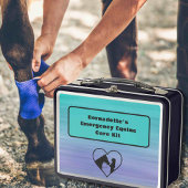 Anpassbarer Notcontainer für PferdeEquity Metall Brotdose