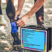 Anpassbarer Notcontainer für PferdeEquity Metall Brotdose