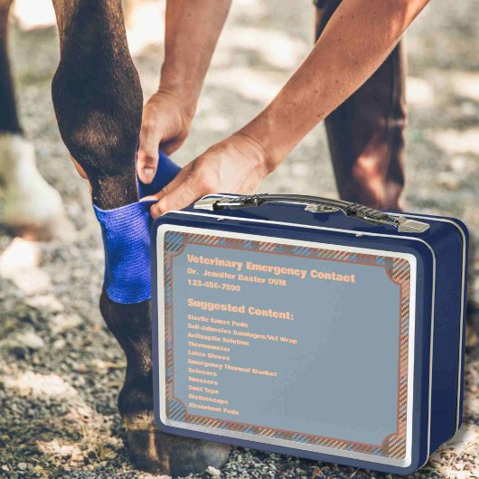 Anpassbarer Notcontainer für PferdeEquity Metall Brotdose