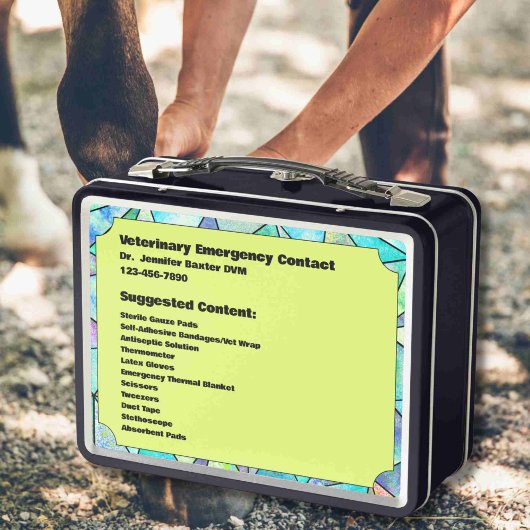 Anpassbarer Notcontainer für PferdeEquity Metall Brotdose