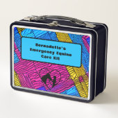 Anpassbarer Notcontainer für PferdeEquity Metall Brotdose (Vorderseite)